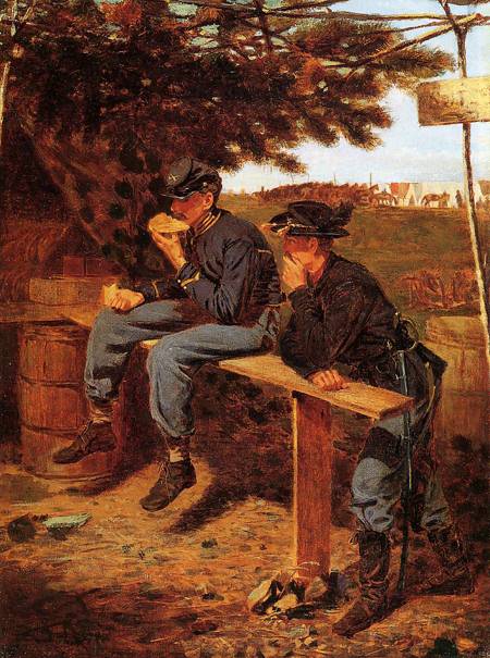 (image for) Handmade oil painting Copy paintings of famous artists Winslow Homer's paintings The Tutler Tent (aka